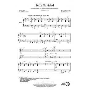 Feliciano Jose Feliz Navidad (Arr Langford Paul) Sab Choral