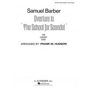 Overture To School For Scandal Score *parts Avail On Rental*