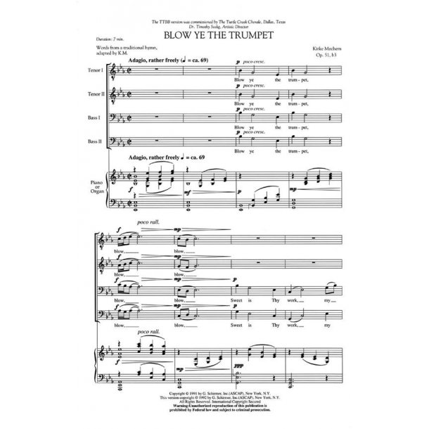 Kirke Mechem: Blow Ye The Trumpet