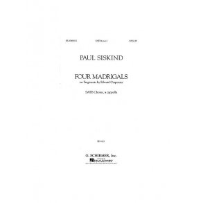 Paul Siskind: Four Madrigals