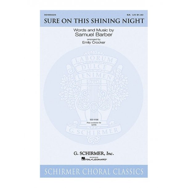Sure on This Shining Night