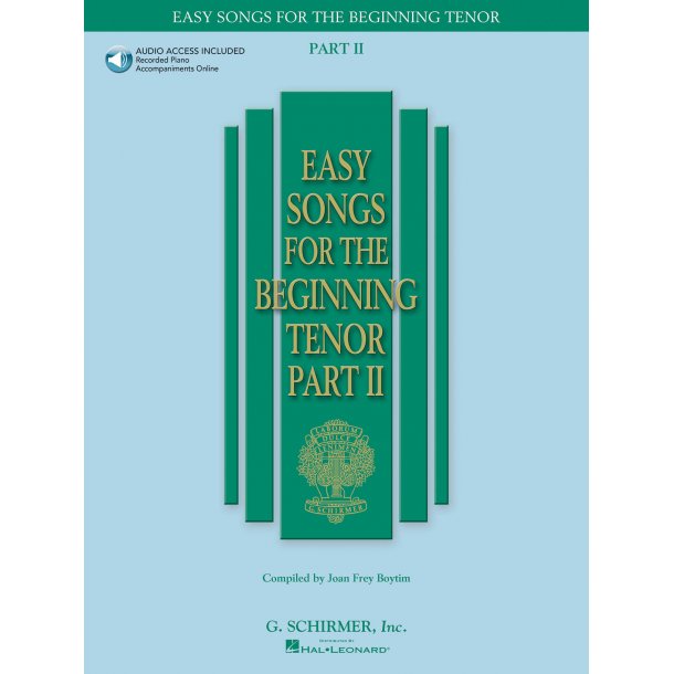 EASY SONGS FOR THE BEGINNING TENOR PART 2 (ED BOYTIM) TENOR BOOK/CD