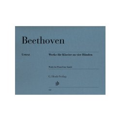 Beethoven Ludwig Van Works For Piano Four Hands Pfduet Urtext Rev Bk