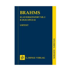 Brahms Johannes Piano Concerto No.2 B Maj Op 83 Study Score Urtext