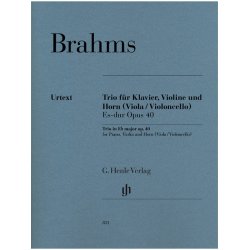 Brahms: Horn Trio E Flat Major Op. 40 (Score/Parts)