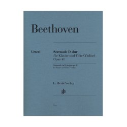 Beethoven Serenade In D Major Op. 41 For Flute (Violin) &amp; Piano Bk