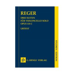 Reger 3 Suites Vlc Solo Op131c Stsc