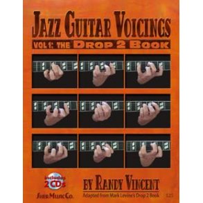 Vincent Randy Jazz Guitar Voicings Volume 1 The Drop 2 Book/2cd