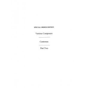 Various Part Two Sab/Piano/Tonic