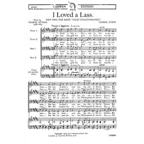 George Dyson – I Loved A Lass (TTBB)