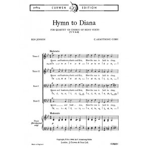 Armstrong Gibbs Hymn To Diana Ttbb (Unaccompanied)
