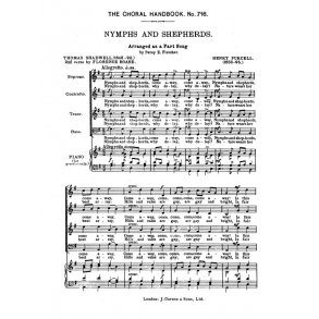 Purcell Nymphs And Shepherds Satb