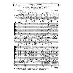 Ascher Alice Where Art Thou Satb