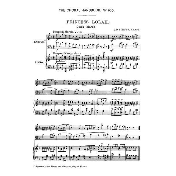 Turner Princess Lolah Satb