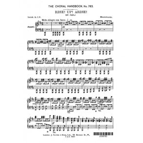 Mendelssohn Rise! Up! Arise! Satb