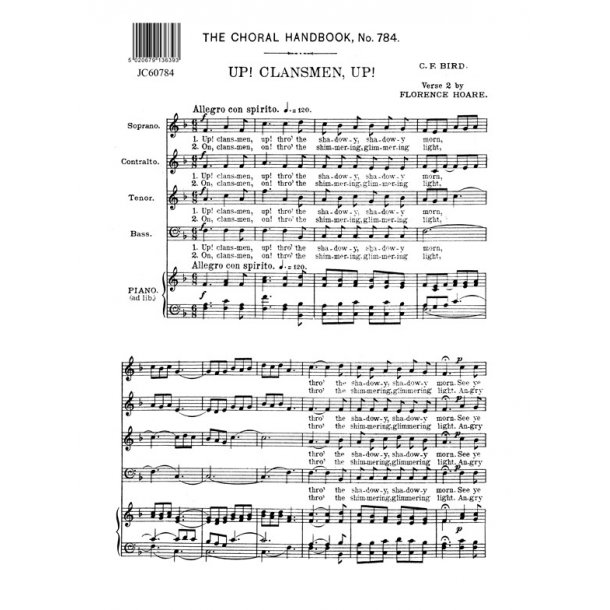 Bird, Cf Up! Clansmen Up! Satb