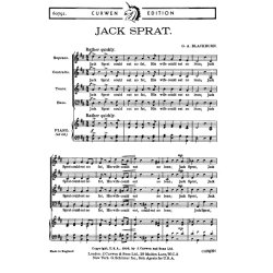 Blackburn Jack Sprat Satb And Piano