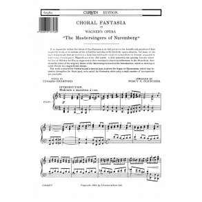 Fletcher, P Choral Fantasia From Mastersingers Of Nuremberg Satb/Piano