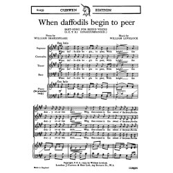 Lovelock When Daffodils Begin Satb