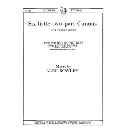 Rowley, A Six Little Two-part Canons 2pt/Piano