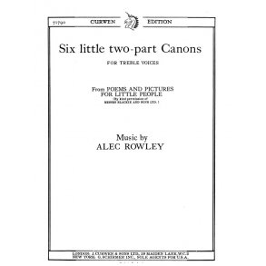 Rowley, A Six Little Two-part Canons 2pt/Piano