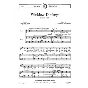 Macmahon, D Wicklow Donkeys Unison/Piano