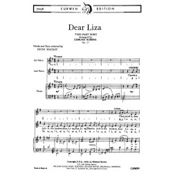 Rubbra, E Dear Liza 2pt/Piano