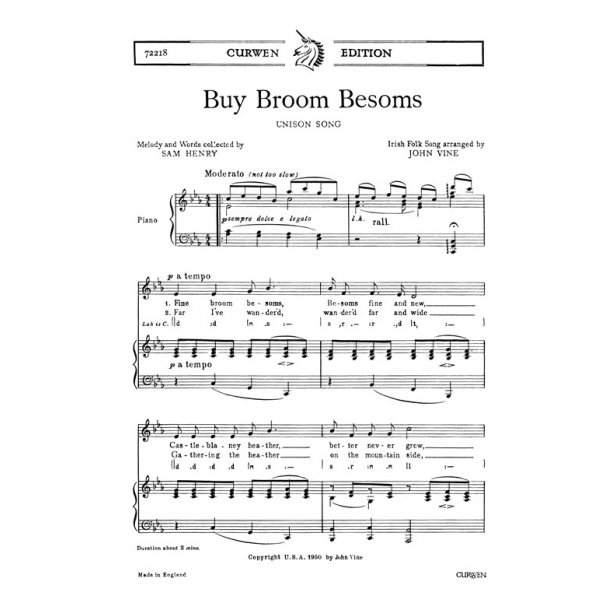 Vine, J Buy Broom Besoms Unison/Piano