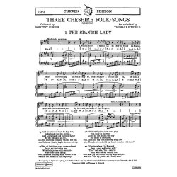 Pitfield, T Three Cheshire Folk-songs Unison