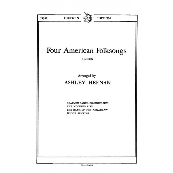 Heenan, A Four American Folksongs Unison/Piano