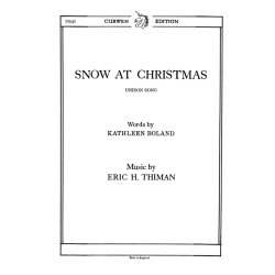Thiman, E Snow At Christmas Unison/Piano