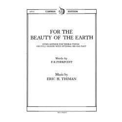 Thiman, E For The Beauty Of The Earth Unison/Piano