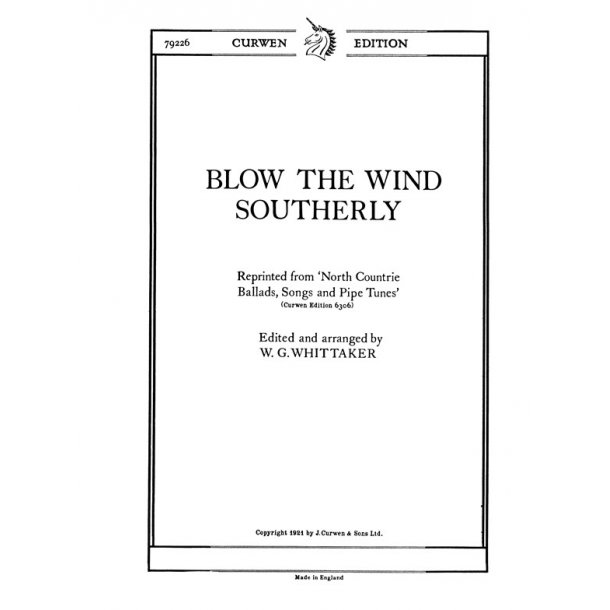 Whittaker, W Blow The Wind Southerly Unison