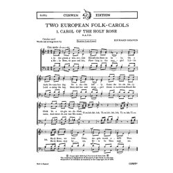Graves, R Two European Folk-carols Satb