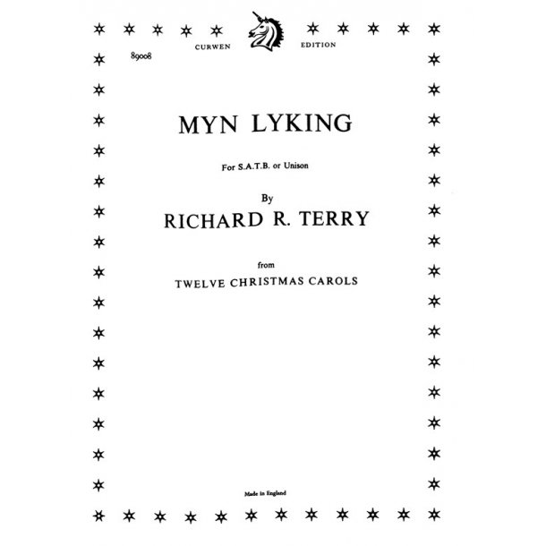 Terry, R Myn Lyking Satb/Piano