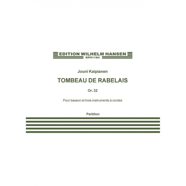 Tombeau De Rabelais - Partitur