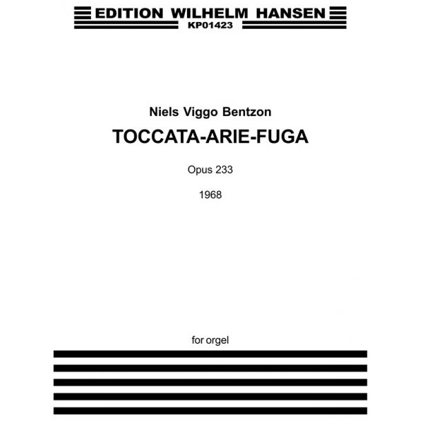 Bentzon Toccata Arie Fuga Op 233 Org