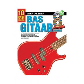 Gary Turner: 10 Easy Lessons Bas Gitaar (Book/CD/DVD) (Dutch Language Edition)