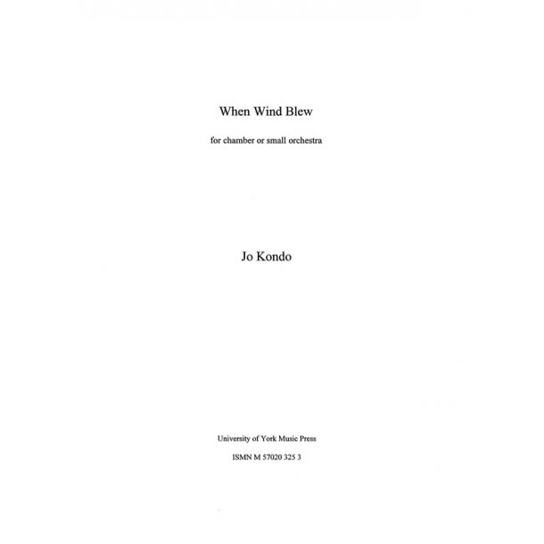 Jo Kondo: When Wind Blew