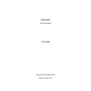 Jo Kondo: Dithyramb