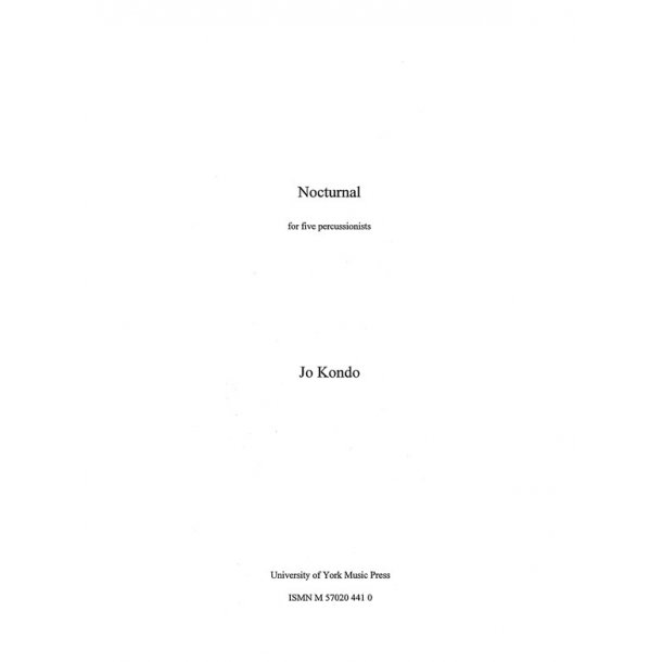 Jo Kondo: Nocturnal (Score)