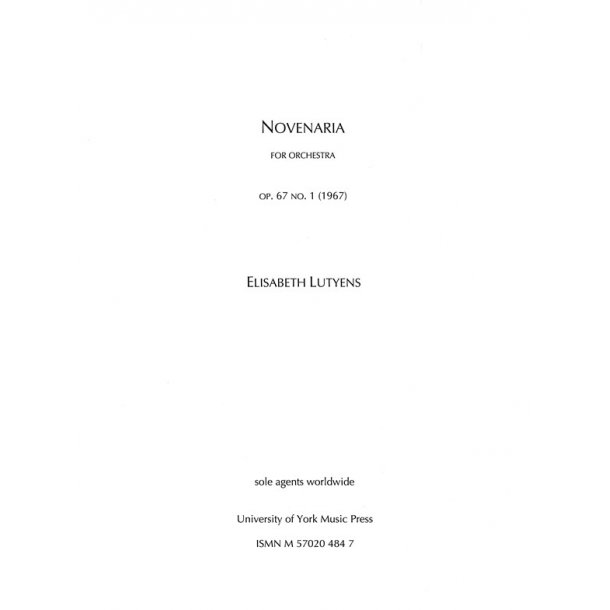 Elisabeth Lutyens: Novenaria Op.67 No.1