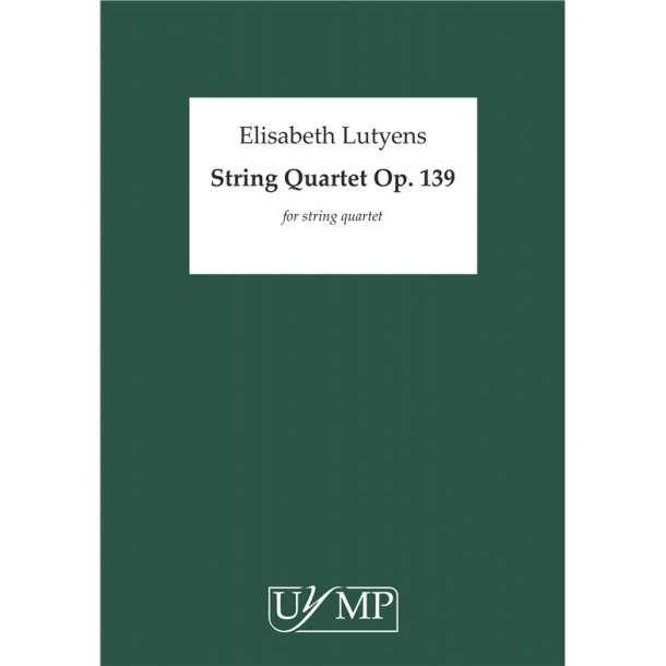 Elisabeth Lutyens: String Quartet Op.139 (Score)
