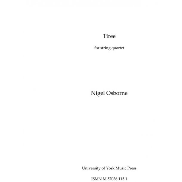 Nigel Osborne: Tiree (Score)