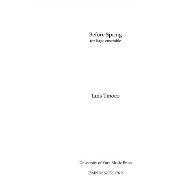 Lu&iacute;s Tinoco: Before Spring