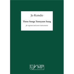 Jo Kondo: Three Songs Tennyson Sung (Study Score)