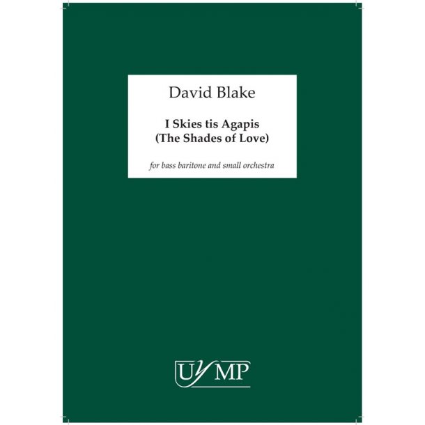 Blake David I Skies Tis Agapis The Shades Of Love Bass-Baritone Horn Vs