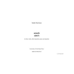 Sadie Harrison: Mimih - Full Score