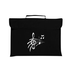 Mapac: Music Bag - Treble Clef &amp; Notes (Black)