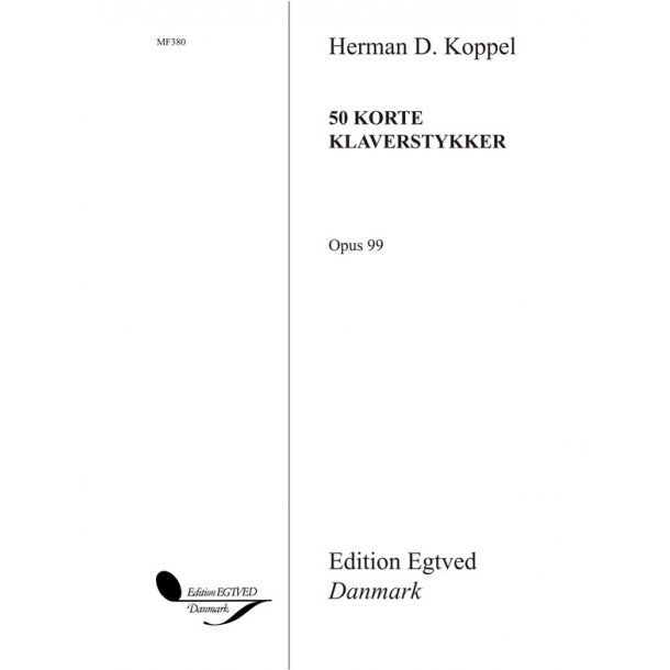 50 KORTE KLAVERSTYKKER,  OP 99